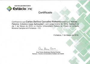 Palestra Ministrada Arduino E Suas Aplicacoes Fic Faculdade Integrada Do Ceara