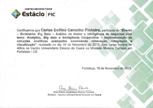 Seminario Big Data Analise De Dados E Inteligencia Corportaiva Implementacao De Solucoes Analiticas Avancadas Envolvendo Mineracao Integracao E Visualizacao