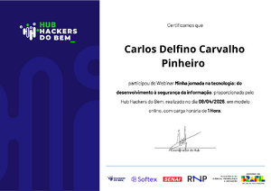 2026 04 08 Workshop Minha Jornada Na Tecnologia Do Desenvolvimento A Seguranca Da Informacao 44 Consultoriacarlosdelfinoetibr
