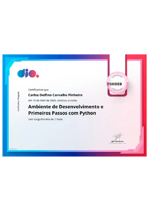 2026 04 15 Ambiente De Desenvolvimento E Primeiros Passos Com Python