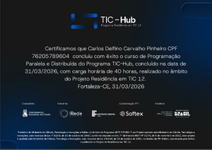 2026 05 12 Programacao Paralela E Distribuida Do Programa Tic Hub