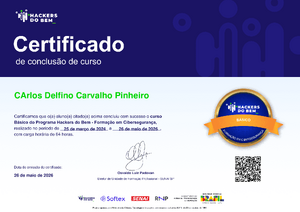 2026 05 26 Curso Bpasico Do Programa Hackers Do Bem Formacao Em Ciberseguranca