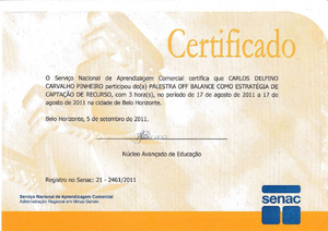 Palestra Off Balance Como Estrategia De Captacao De Recursos Senac Mg